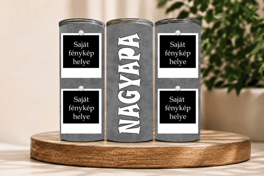 Egyedi Fényképes Nagyapa Tumbler