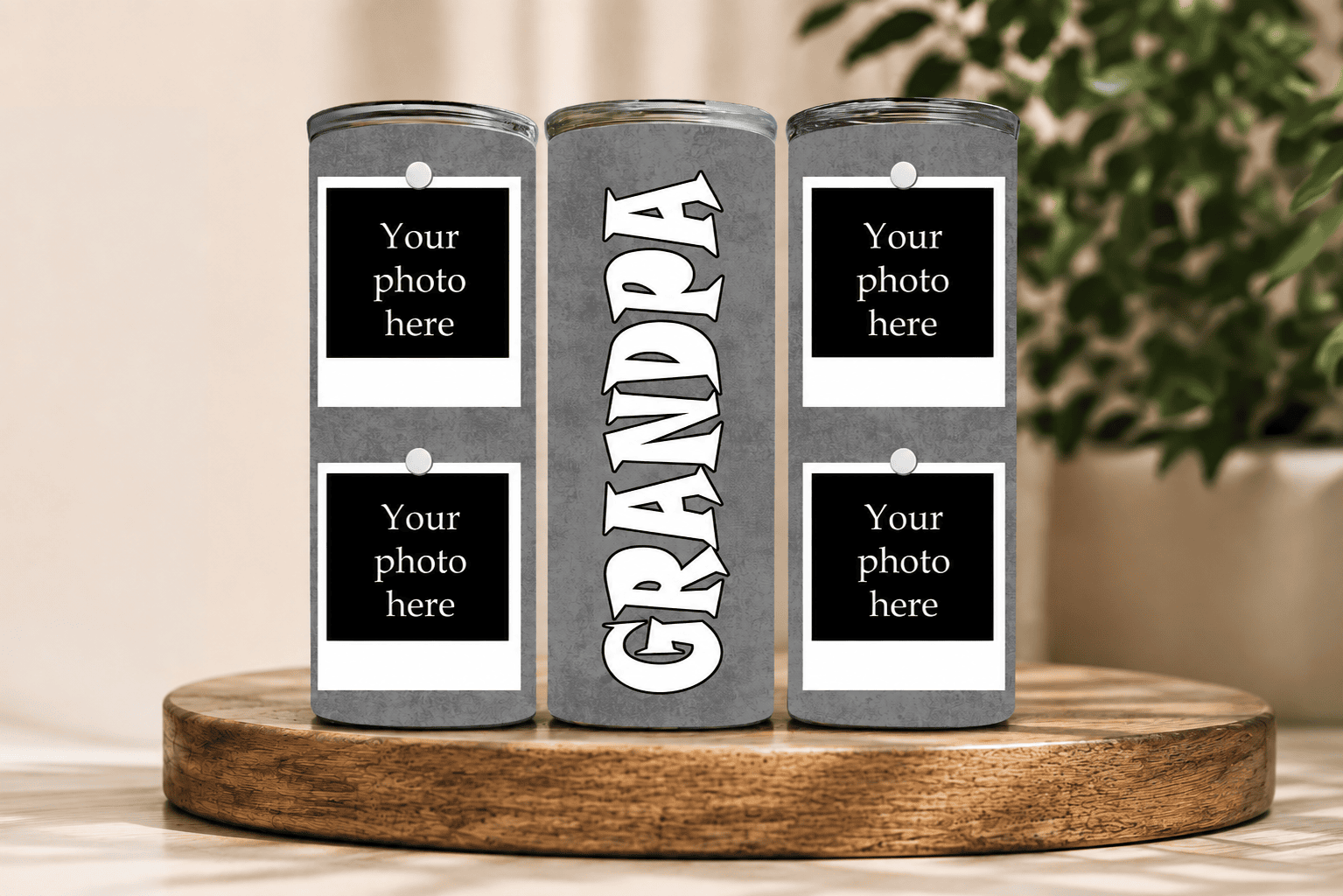 Egyedi Fényképes Nagyapa Tumbler