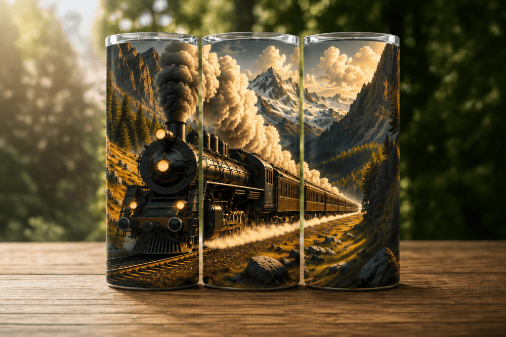 Gőzmozdonyos Tumbler