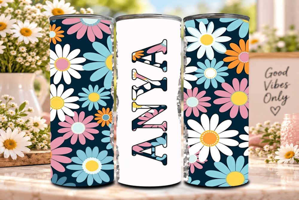 Virágos ANYA Tumbler