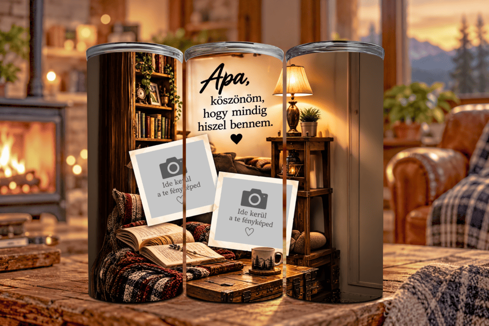Benned Bízom – Fényképes Tumbler Apáknak