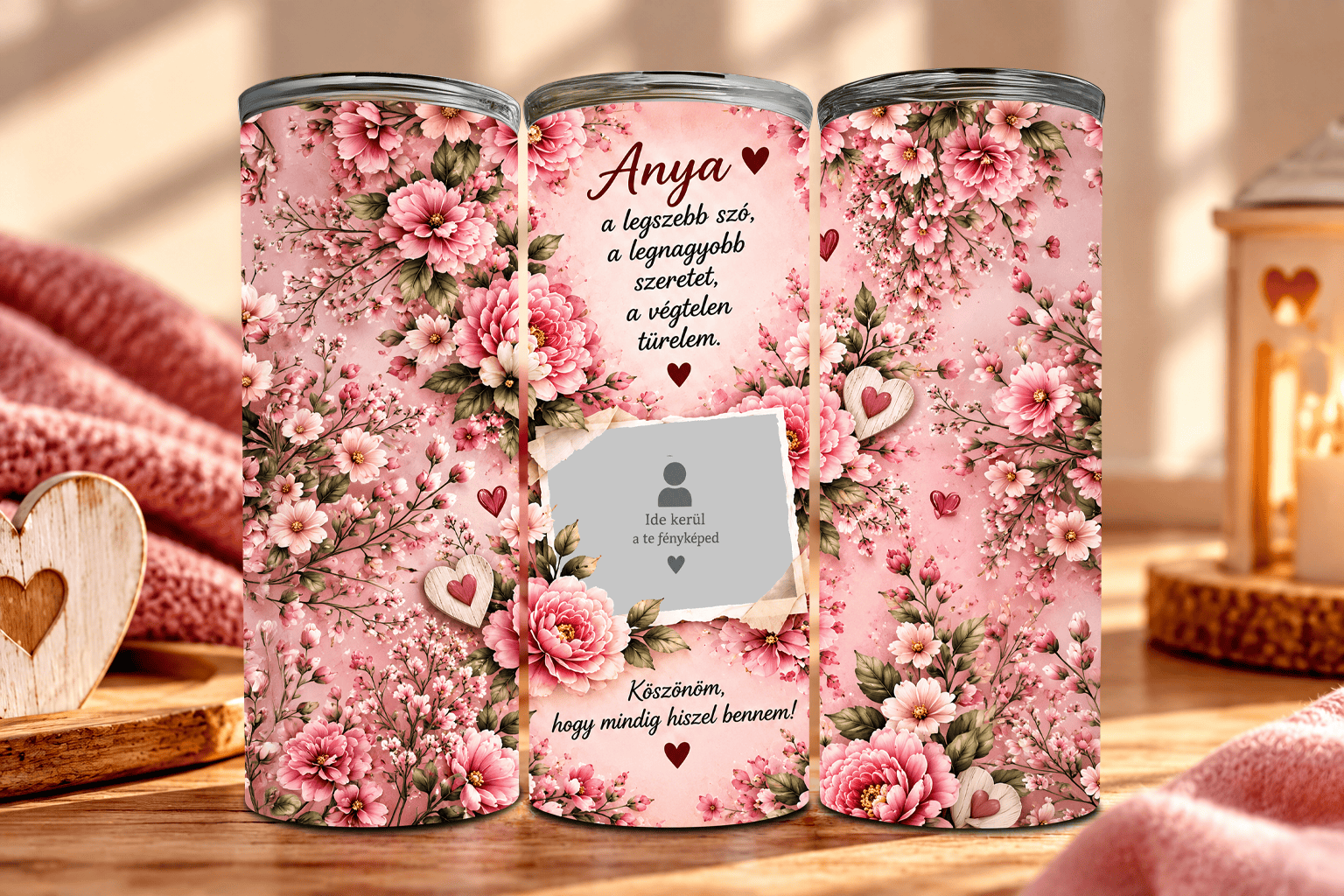 A Legszebb Szó – Fényképes Tumbler Anyukáknak