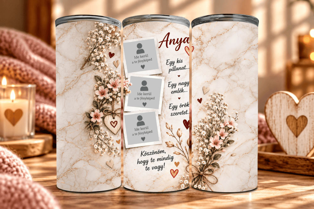 Egy Örök Szeretet – Elegáns, Fényképes Tumbler Anyukáknak