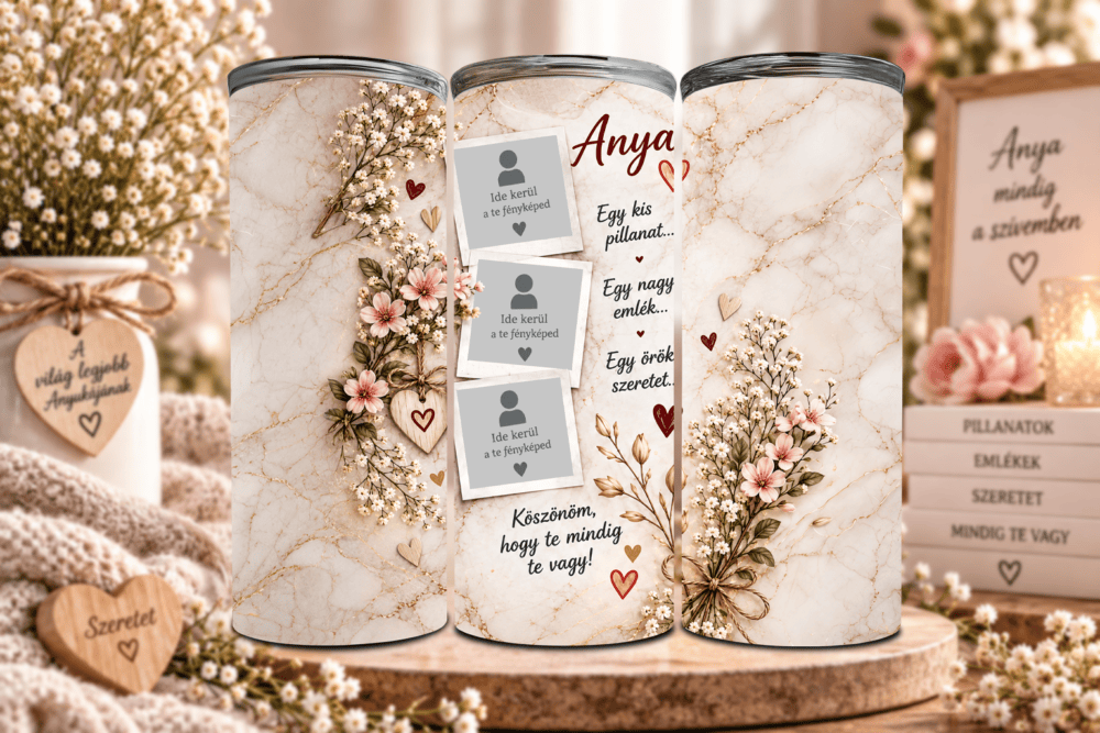 Egy Örök Szeretet – Elegáns, Fényképes Tumbler Anyukáknak