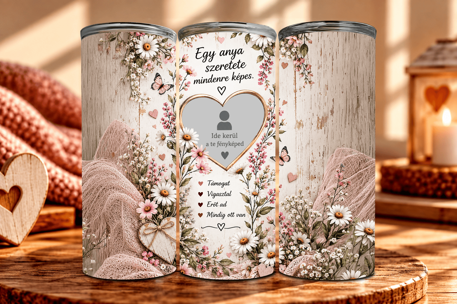 Egy Anya Szeretete – Fényképes Tumbler