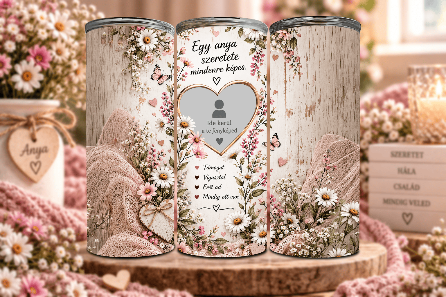 Egy Anya Szeretete – Fényképes Tumbler