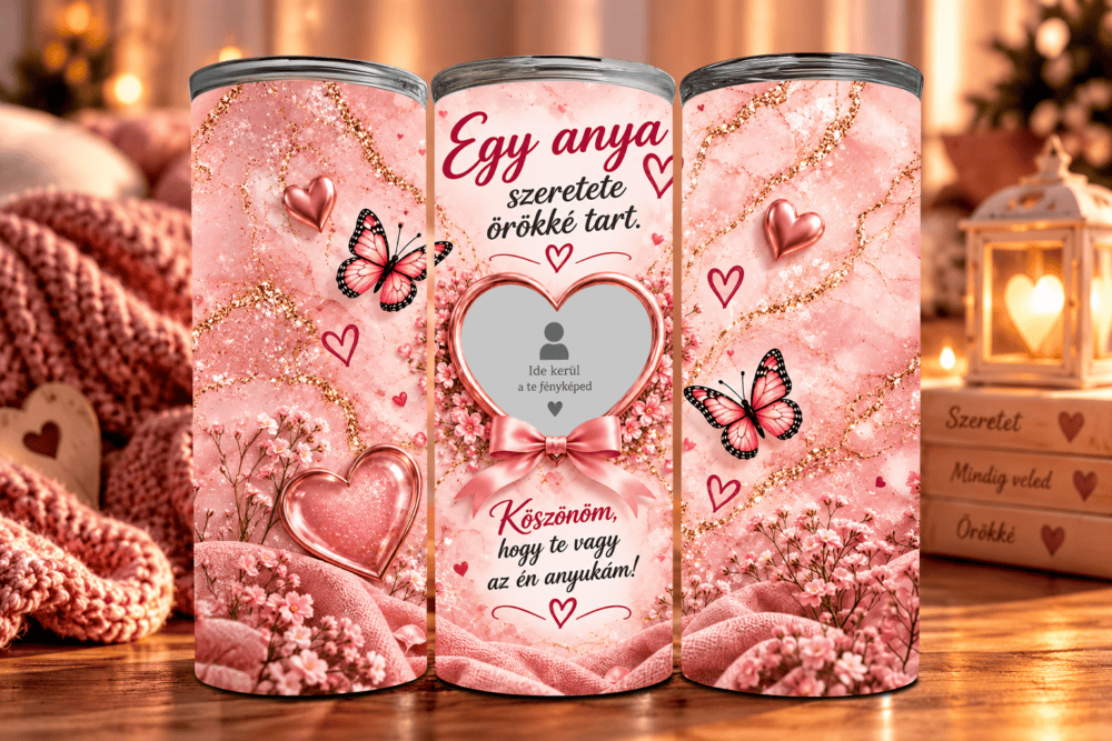 Örökké A Szívemben – Fényképes Tumbler Anyukáknak