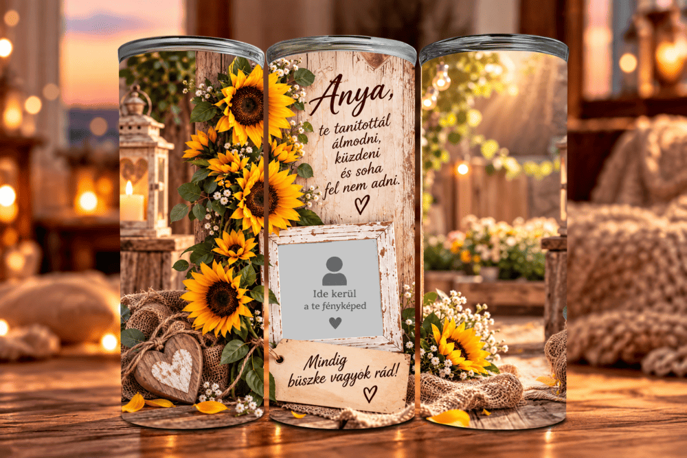 Büszke Vagyok Rád – Fényképes Tumbler Anyukáknak