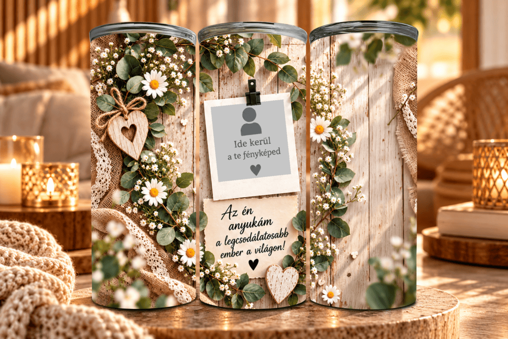 Közel a Szívemhez – Fényképes Tumbler