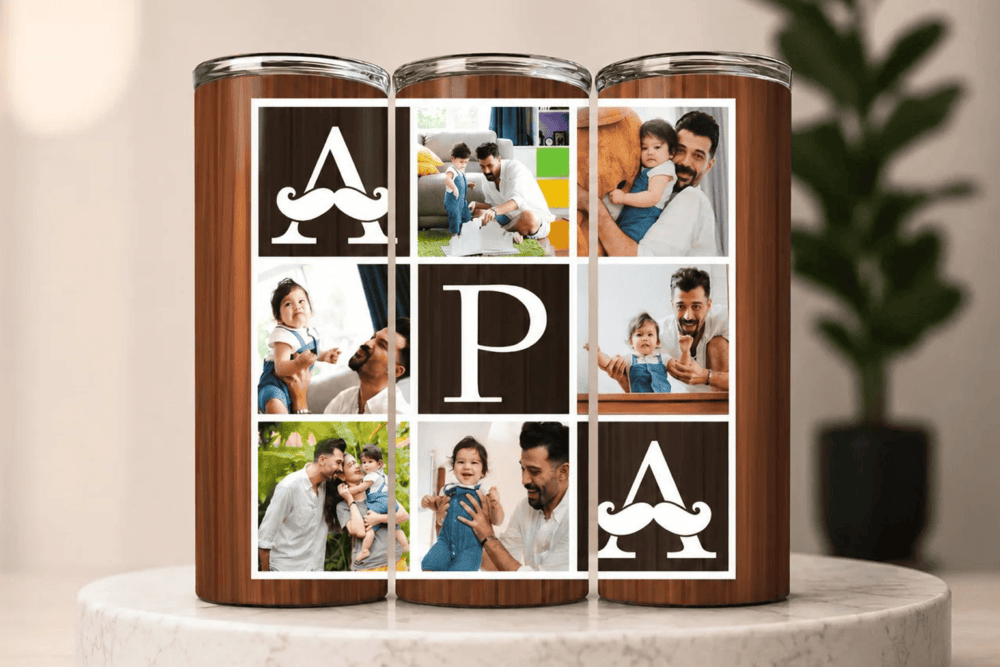 Legjobb Apa – Fényképes Tumbler
