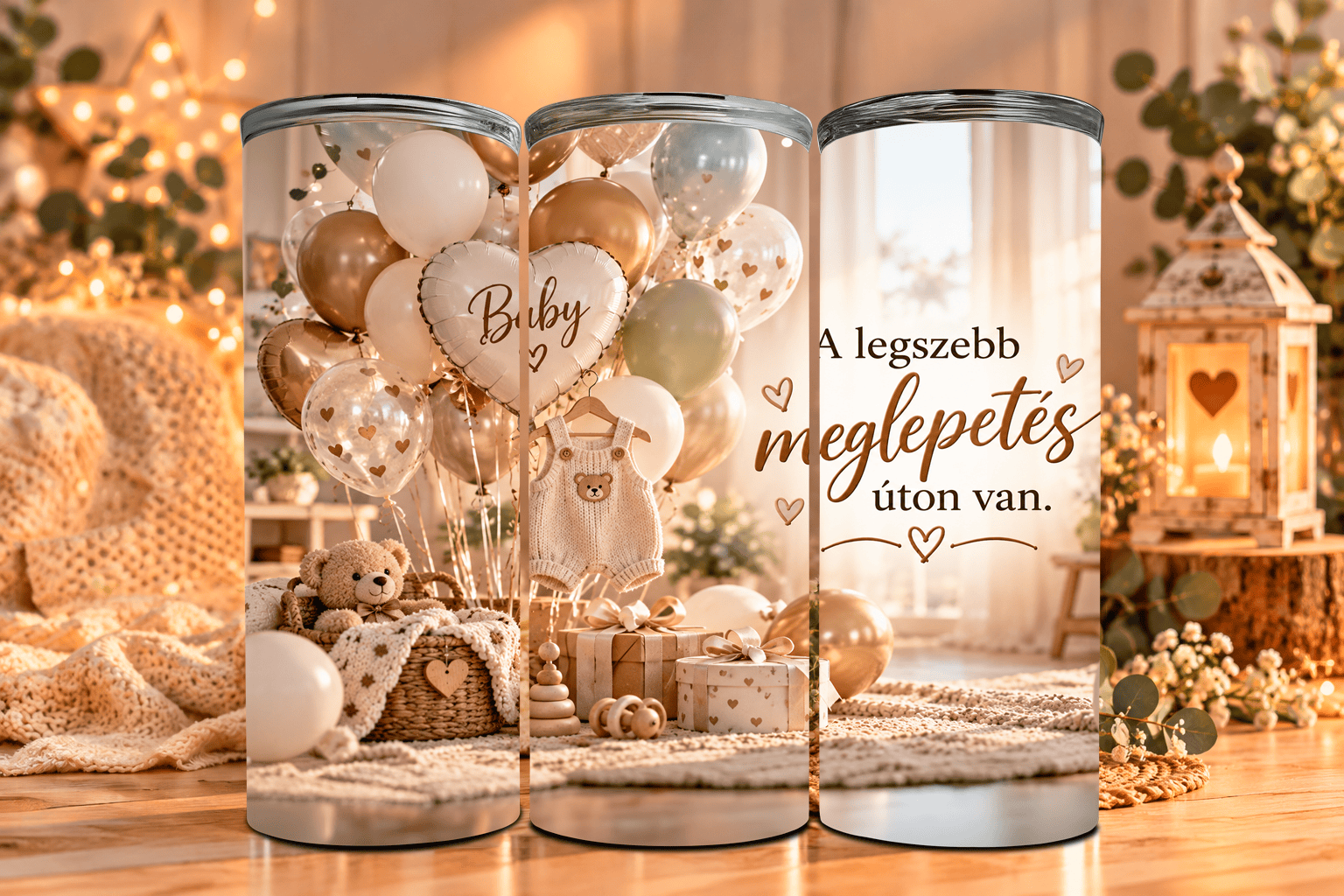 Édes meglepetés – Babaváró tumbler