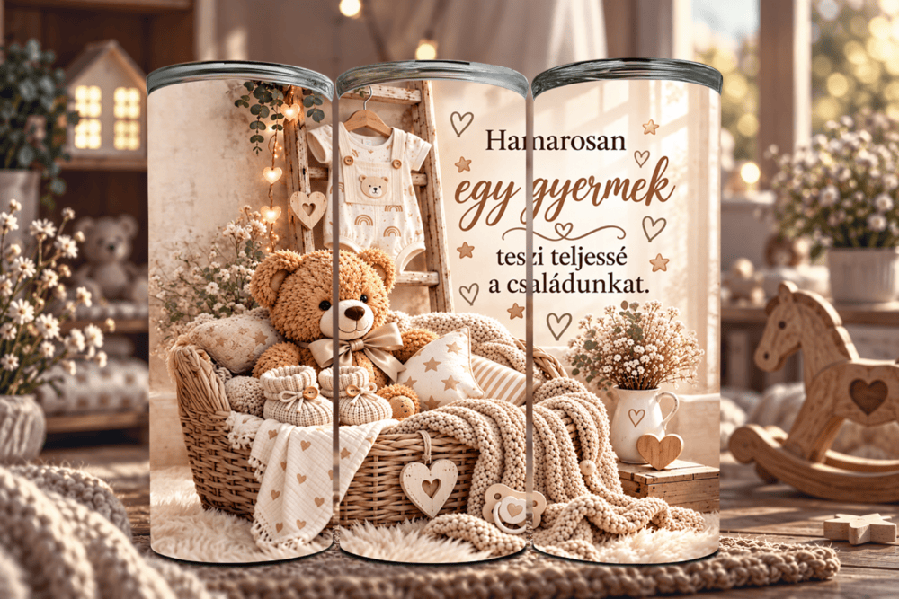 Teljessé válik a világ – Bababejelentő tumbler