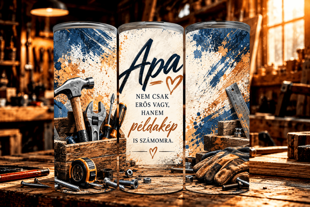 Erős Kéz, Jó Szív – Tumbler Apáknak