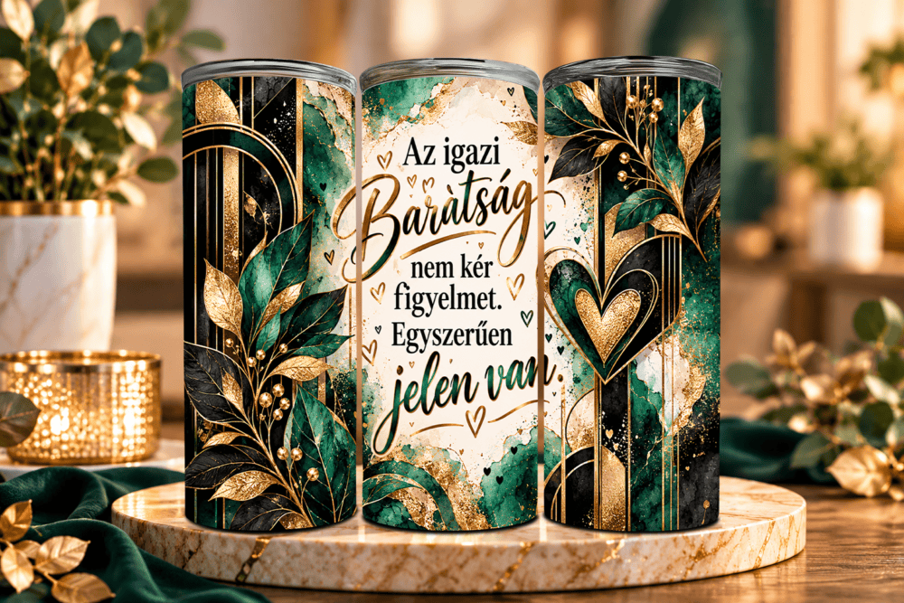 Szavak Nélkül Is – Elegáns Barátnős Tumbler