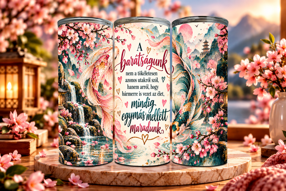 Sodrásban Is Együtt – Megható Barátnős Tumbler