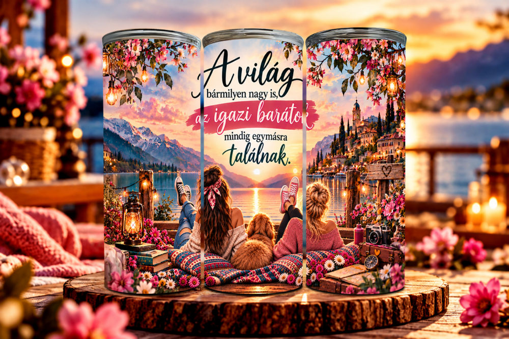 Távolságon Túl – Megható Barátnős Tumbler